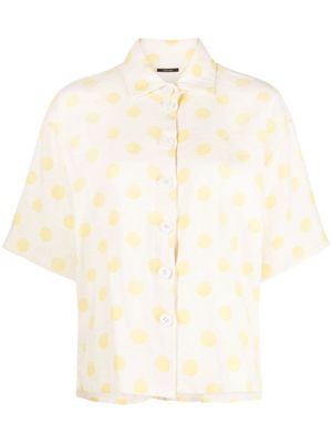 LE PETIT TROU Blouse met stippen - Beige LE PETIT TROU Blouse met stippen - Beige