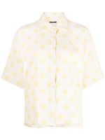 LE PETIT TROU Blouse met stippen - Beige - thumbnail