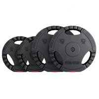 Voordeelbundel 30 kg (2 x 10 kg en 2 x 5 kg) Halterschijven Gripper Kunststof - 30/31 mm