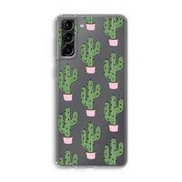 Cactus Lover: Samsung Galaxy S21 Plus Transparant Hoesje
