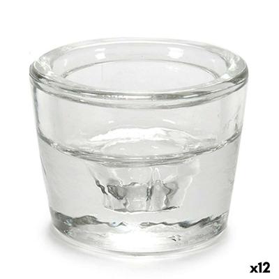 Kaarshouder Gift Decor Transparant Glas 6 x 4,3 x 6 cm (12 Stuks)