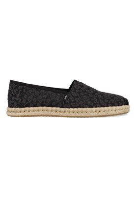 Toms Alpargata Rope Floral Lace 10019818 Zwart-36 maat 36