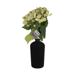 Kunstbloem Hortensia tak - 2x - groen - 48 cm - losse steel - Kunst zijdebloemen - hydrangea