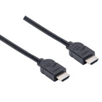 Manhattan 355308 HDMI-kabel HDMI Aansluitkabel HDMI-A-stekker, HDMI-A-stekker 1.50 m Zwart - thumbnail