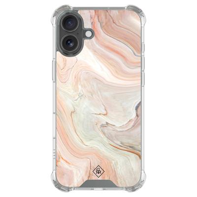 iPhone 16 shockproof hoesje - Marmer waves