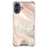 iPhone 16 shockproof hoesje - Marmer waves