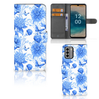 Hoesje voor Nokia G22 Flowers Blue - thumbnail