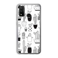 Cactusmotief: Huawei P Smart (2020) Transparant Hoesje