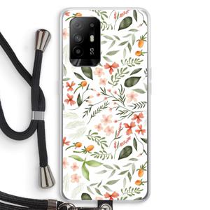 Sweet little flowers: Oppo A94 5G Transparant Hoesje met koord