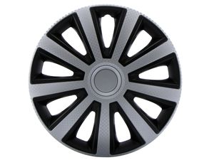 4 -Delige Wieldoppenset Aviator Silver & Black 14'' WVS14080