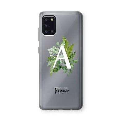 Green Brush: Samsung Galaxy A31 Transparant Hoesje