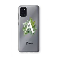 Green Brush: Samsung Galaxy A31 Transparant Hoesje