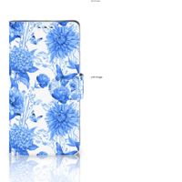 Hoesje voor Sony Xperia XZ1 Flowers Blue