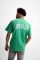 Equalité Oliver Oversized T-Shirt Heren Groen/Wit - Maat XXS - Kleur: WitGroen | Soccerfanshop - thumbnail