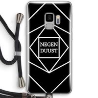 Negenduust geometrisch: Samsung Galaxy S9 Transparant Hoesje met koord