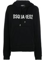 DSQUARED2 hoodie à logo imprimé - Noir