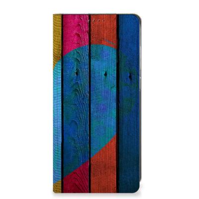 Samsung Galaxy S25 Plus Book | Wallet Case | Wood Heart - Cadeau voor je Vriend
