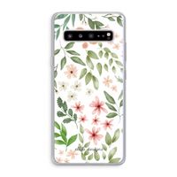 Botanical sweet flower heaven: Samsung Galaxy S10 5G Transparant Hoesje