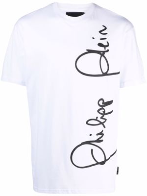 Philipp Plein t-shirt à logo Signature - Blanc
