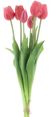 PSO Classic Tulip Bundle Tulp Duchesse x7 beauty 47 cm kunstbloemen - Buitengewoon de boet
