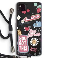 Positivity: Pixel 4a 5G Transparant Hoesje met koord