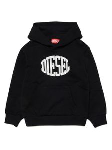 Diesel Kids hoodie S-Bolc à logo imprimé - Noir