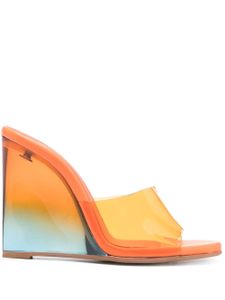 Le Silla sandales Kira 115 mm en cuir - Orange