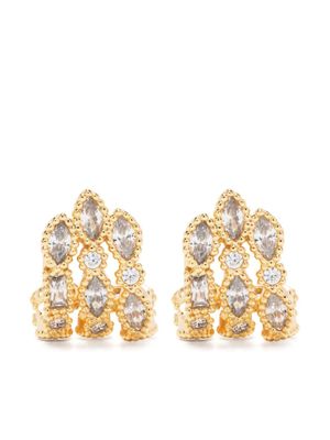 Maje boucles d'oreilles à ornements strassés