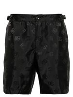 Dolce & Gabbana short de bain à logo imprimé - Noir - thumbnail