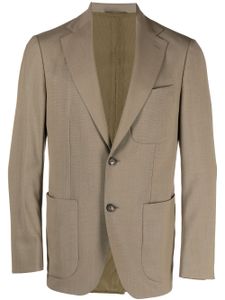 Caruso blazer Ponza en laine vierge - Vert