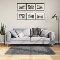 Vloerkleed OVIEDO laagpolig 120x120 cm antracietkleurig