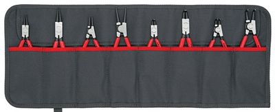 Knipex Set borgringtangen | 8-delig in roltas | 10-60 mm | 1 stuk - 00 19 58 V01 00 19 58 V01