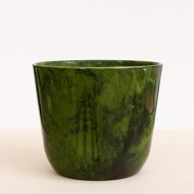 Palermo - plantenpot marmer groen - P27