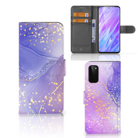 Hoesje voor Samsung Galaxy S20 Watercolor Paars - thumbnail