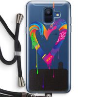 Melts My Heart: Samsung Galaxy A6 (2018) Transparant Hoesje met koord