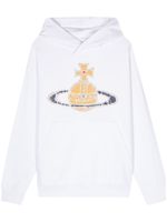 Vivienne Westwood hoodie en coton à logo imprimé - Blanc - thumbnail