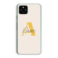 Amber Script: Google Pixel 5a 5G Transparant Hoesje