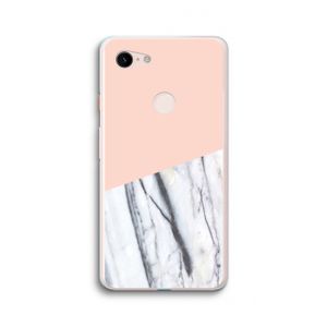 A touch of peach: Google Pixel 3 XL Transparant Hoesje