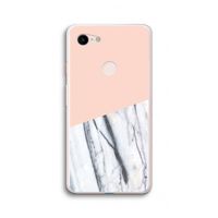 A touch of peach: Google Pixel 3 XL Transparant Hoesje