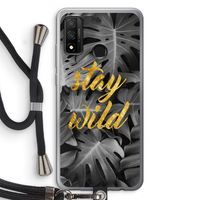 Stay wild: Huawei P Smart (2020) Transparant Hoesje met koord