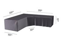 Hoes loungeset hoek trapeze 300 x 300 x 100 x 70 cm AeroCover - Aerocover