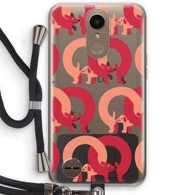 Dogs: LG K10 (2017) Transparant Hoesje met koord