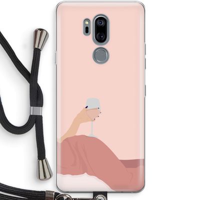 Wine: LG G7 Thinq Transparant Hoesje met koord