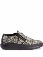 Giuseppe Zanotti chaussures de skate à motif monogrammé - Noir