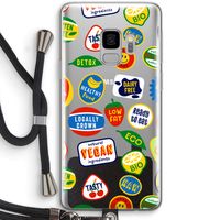 Fruitsticker: Samsung Galaxy S9 Transparant Hoesje met koord