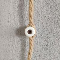 Porselein kabel houder wand rond (per 2 stuks)