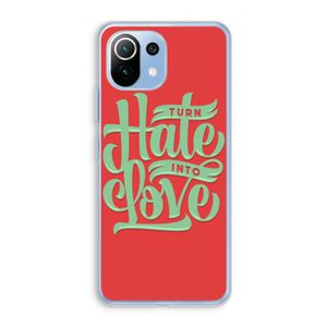 Turn hate into love: Xiaomi Mi 11 Lite Transparant Hoesje