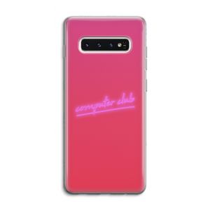 Vice Glow: Samsung Galaxy S10 4G Transparant Hoesje