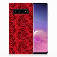 Samsung Galaxy S10 | TPU Case | Red Roses