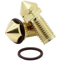 FabConstruct Nozzle Brass 0,4 mm voor Ultimaker UM3, S3, S5, S5 Pro Brass Nozzle AA RN35481 - thumbnail